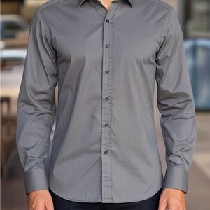 Selected Homme Grey Button-Down Shirt